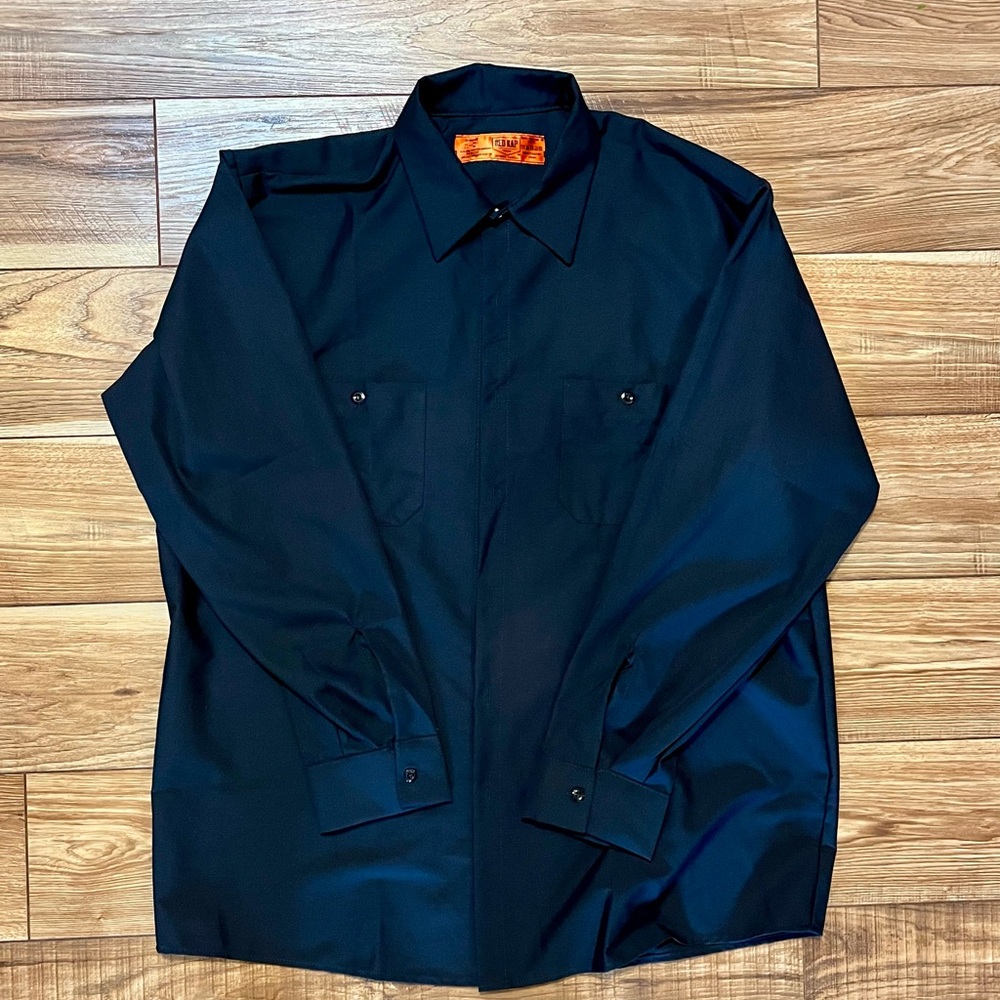 Red Kap navy work shirt